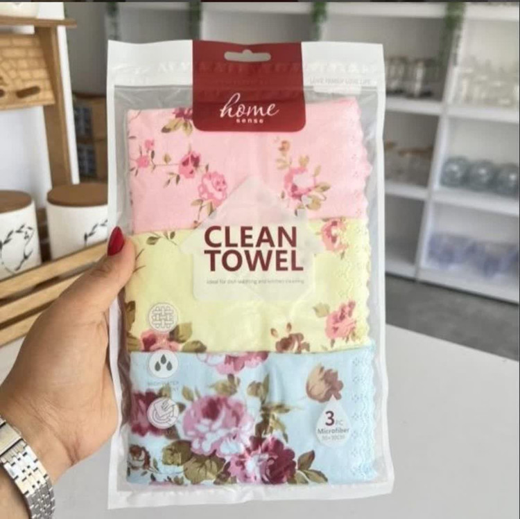پک دستمال 3 عددی آنجلclean towel